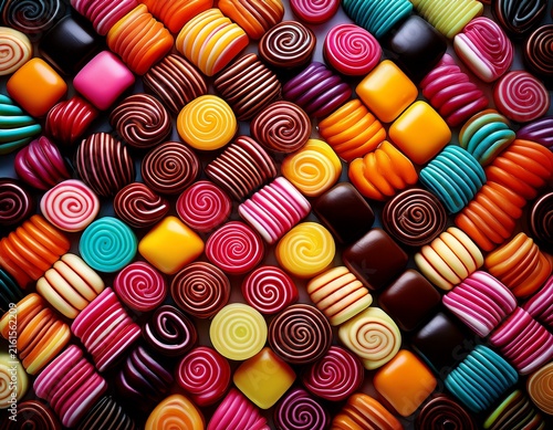 licorice candies mix background sweet tasty backdrop generative ai