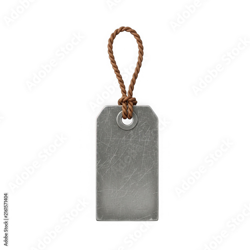 Blue square bag hanging on hook