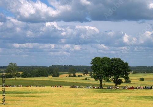 Konstfotografi A July landscape in Masuria, Poland