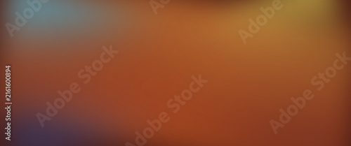 Obraz na plátně An abstract blurred background features a warm orange and cool teal color gradie