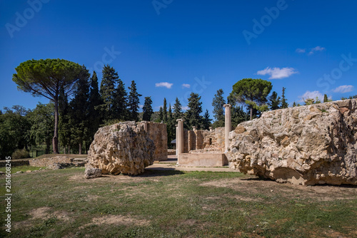 Принти на полотні Archaeological Ruins at Villa Romana del Casale in Piazza Armerina