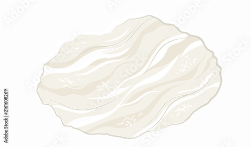 Organic Pressed Cotton Pulp Fibrous Relief Vector Art


