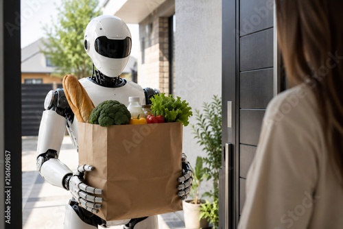 robot delivering groceries