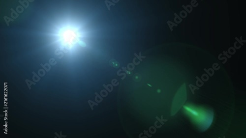 Cooke S7i 32mm T2.0 Lens Flare Background - Bright Light Effect Overlay