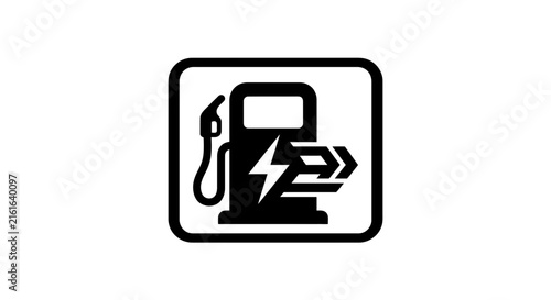 Electric Vehicle Charging Station Icon