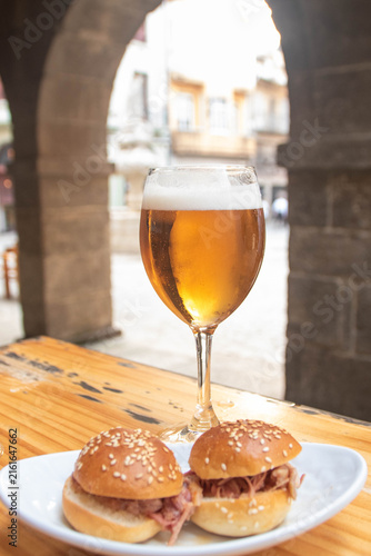 Traditional Spanish Tapas and Beer in Lugo