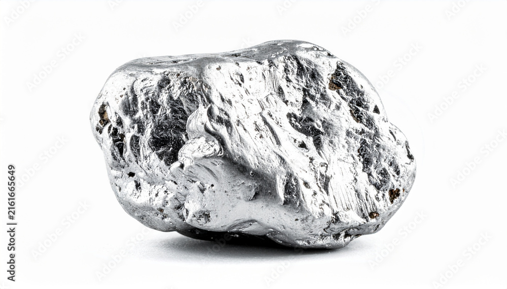 Obraz premium Platinum nugget macro photograph