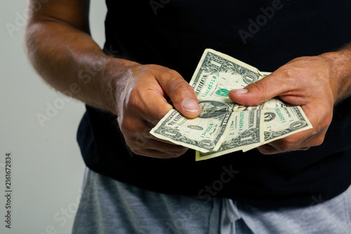 Canvastavla A young man takes out a loan from a state-owned bank to study or pay off a mortgage