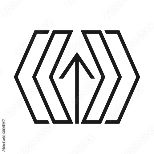 Minimalist quantum time continuum gateway loop space tech graphic illustration background