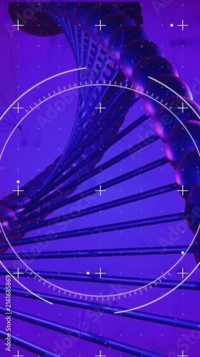 Animation of scope scanning over dna strand