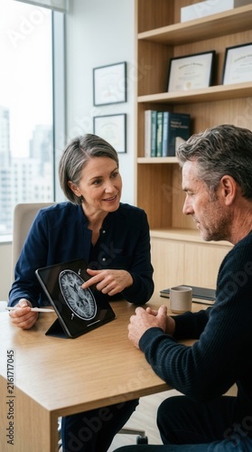 Doctor And Patient Discussing Medical Scan Results