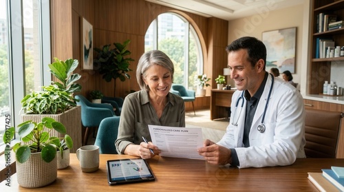 Doctor And Patient Discussing Personalized Care Plan