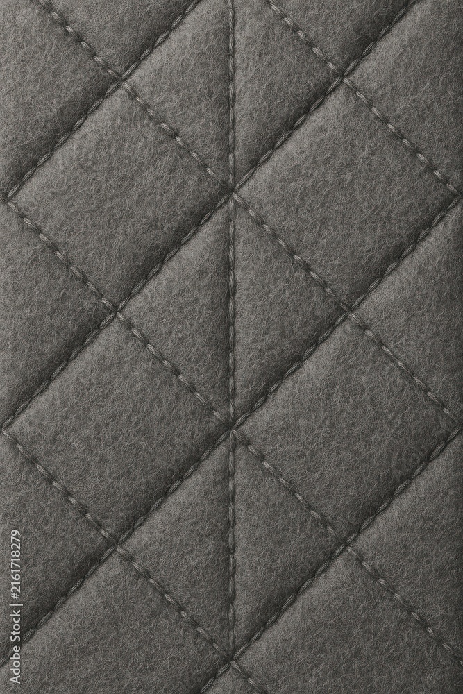 Naklejka premium Luxury automotive leather background showing precise diamond quilting