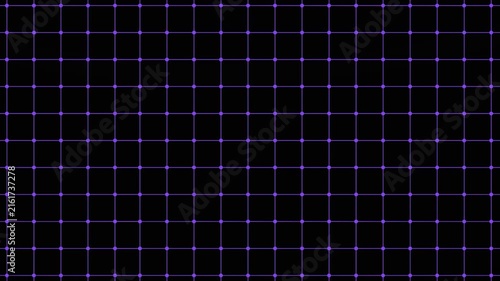 White Grid Pattern on Black Background