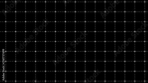 minimalist grid pattern on black background
