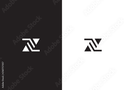 Geometric Letter Z Logo Vector Monogram Template
