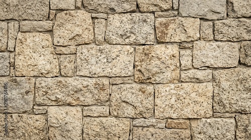Foto Rough Hewn Stone Wall Texture, Natural Granite Building Material, Rustic Exterio
