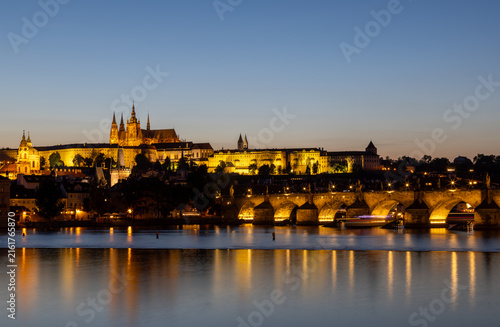Prager Burg (Vyšehrad) bei Nacht