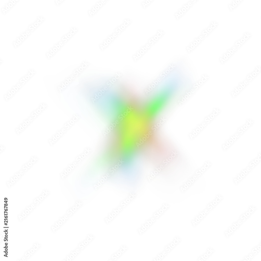 Fototapeta premium Rainbow light prism effect, transparent background. Hologram reflection, crystal flare leak shadow overlay.