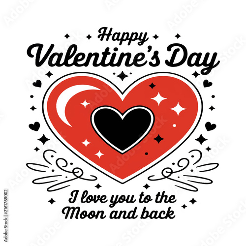 Valentine vector art T-shirt design 