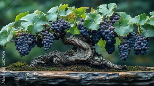 Bonsai grape vine