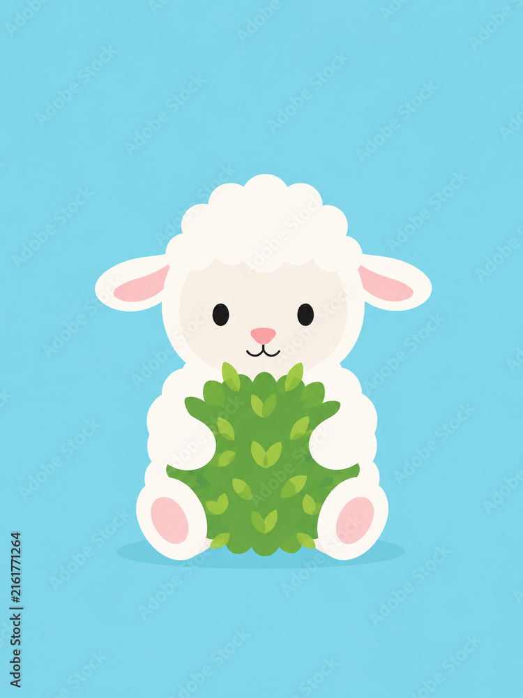 Fototapeta premium sheep and lamb