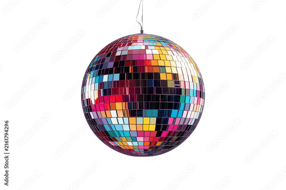 Fototapeta premium Reflective Multicolor Disco Ball