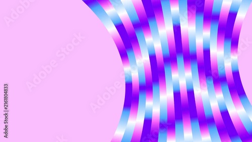 Abstract Purple Gradient Wavy Stripes Background Loop, Modern Cyberpunk Metallic Wave Motion Graphics for VJ Video