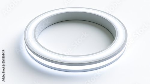 Professional Ring Light Glowing Circular Illumination for Studio Photography