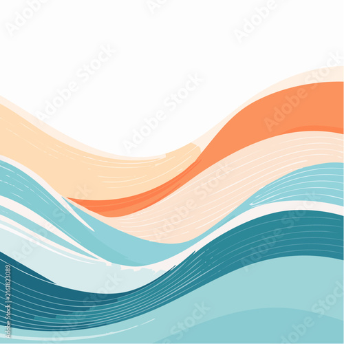 Horizontal Wave Pattern Vecto