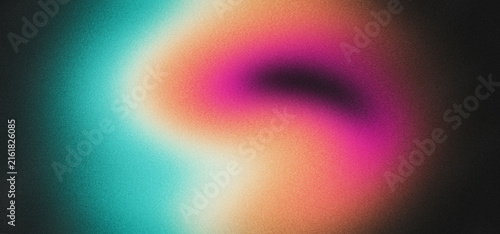 Quadro su tela Retro poster background, music party banner cd vinyl record cover design teal or
