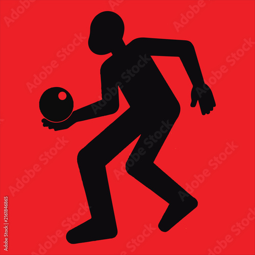 WebDynamic Bowling Silhouette In Motion