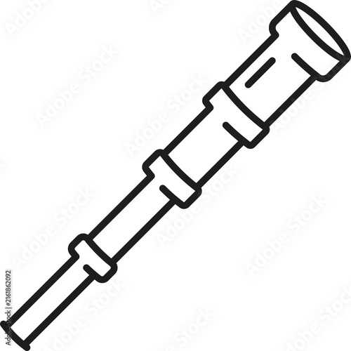 Foto Astronomy spyglass object isolated telescope icon