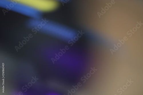 Close-up of colorful electronic devices on blurred background modern technological workspace