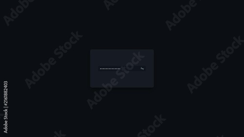 Minimalist Digital Password Login Interface on Dark Background