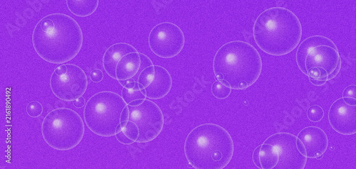Solid purple bubble pattern with high grain noise for abstract background use.