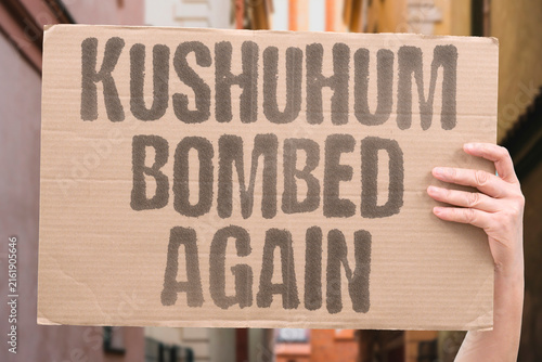 Foto "kushuhum bombed again" The small settlement endures another heavy artillery barrage from hostile lines