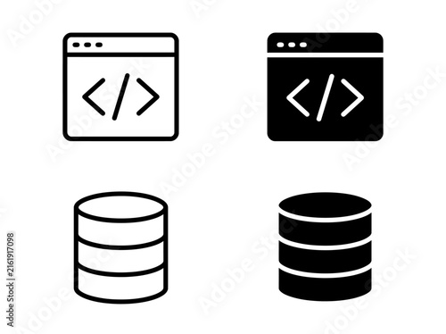 Web programming and software development coder workspace illustration