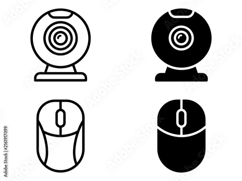 Webcam conferencing and online communication on computer display
