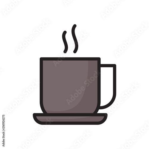Coffee Cup Line Color Icon