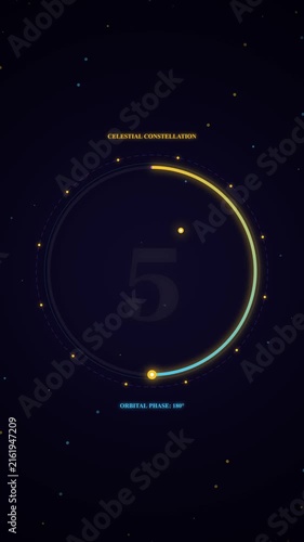 Digital Timer Countdown Animation on Dark Background