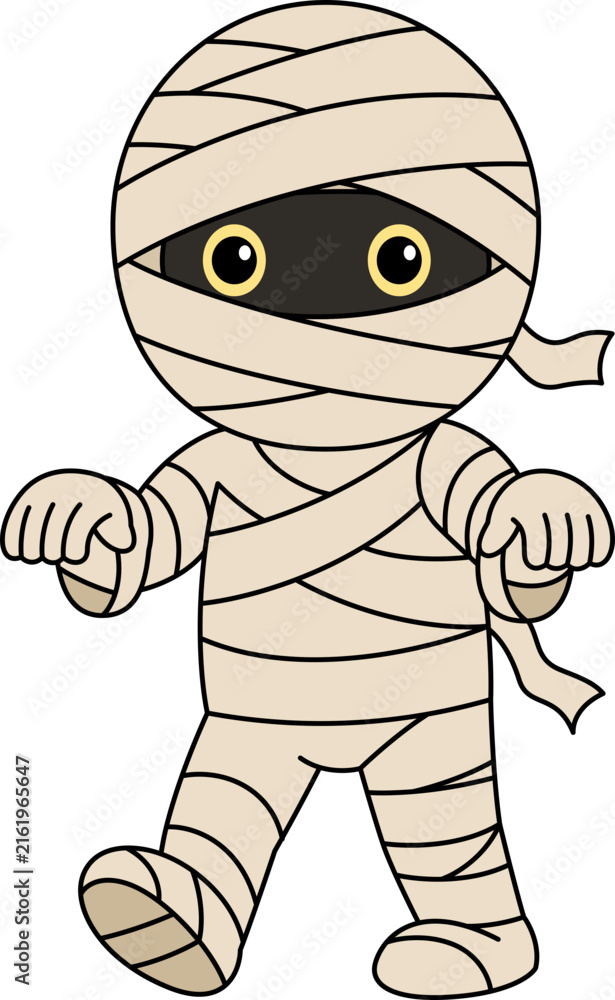Obraz premium Mummy halloween character cartoon