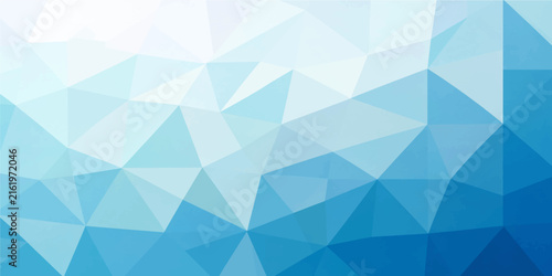 Canvastavla abstract light blue turquoise low poly geometric polygon background modern patte