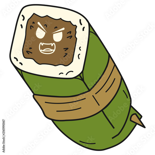 funny cartoon character of lemper