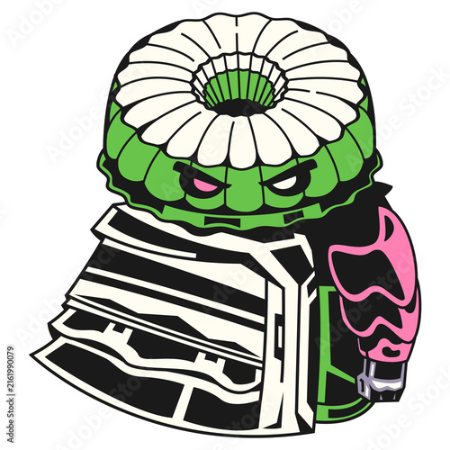 vector illustration of a putu ayu