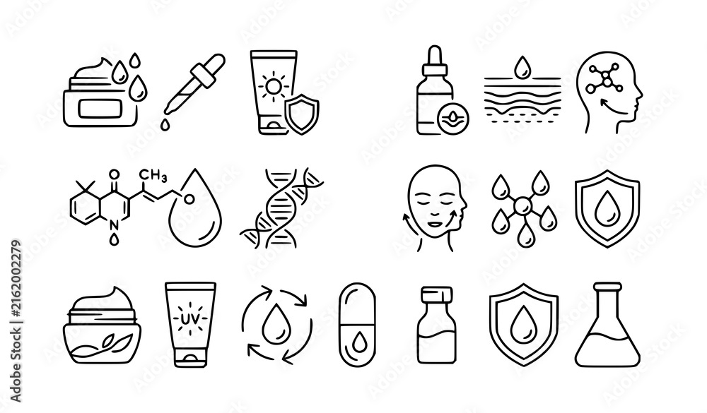 Fototapeta premium hand drawn set of different objects