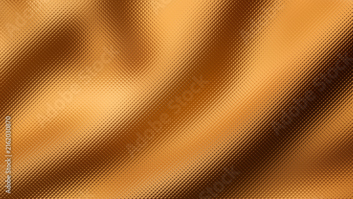 Abstract luxury glassmorphism background with flowing gold color waves and premium tiny lens frosted glass pattern texture for premium product presentation design backdrops.