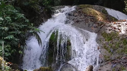 waterfall in the mountains