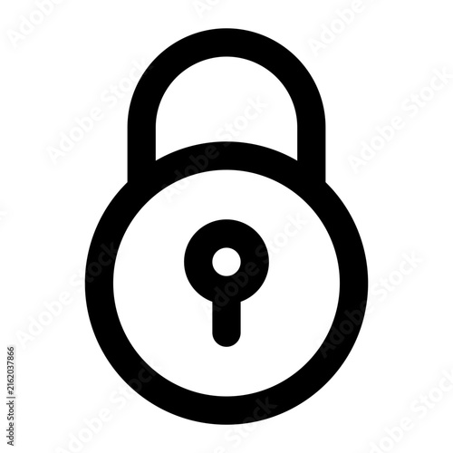 lock icon for illustration