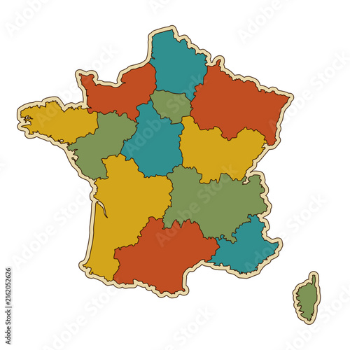 France Vintage Map-vector 2